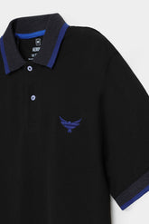 Jacquard Collar Polo Shirt - Sigma